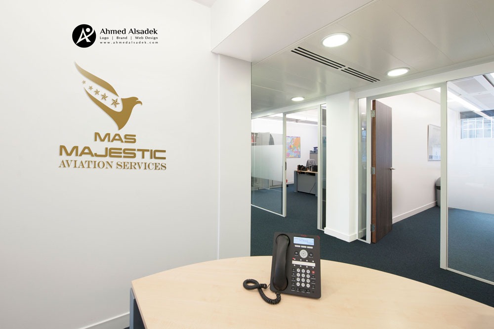 تصميم شعار شركة ماجستيك للطيران دبي الامارات 5